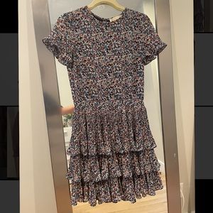 NEW and never been worn. Michael Kors Floral Print Ruffle Dress in size XS